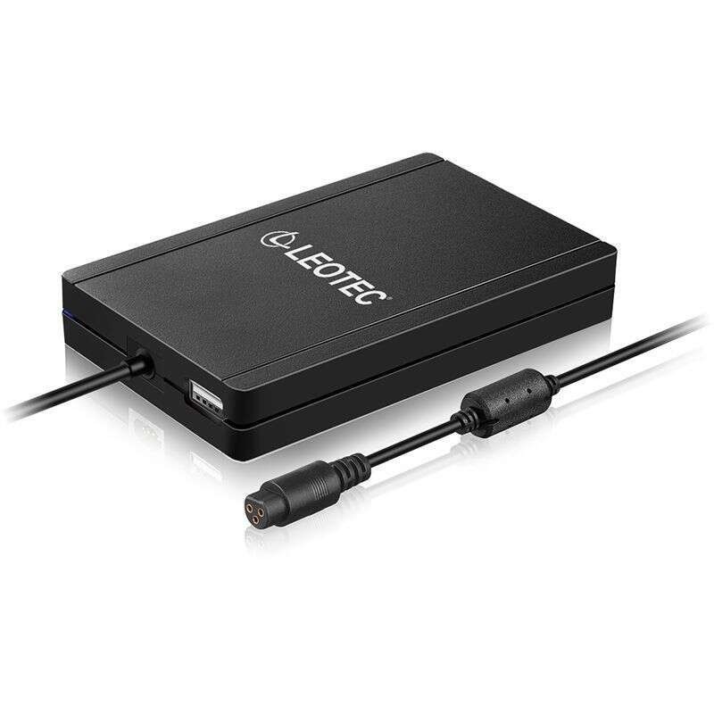 Caricabatterie Universale Automatico Leotec Slim per Laptop Notebook 90W + Hub USB - 12 Connettori Differenti Caricabatterie Universale Automatico Leotec Slim per Laptop Notebook 90W + Hub USB - 12 Connettori Differenti
