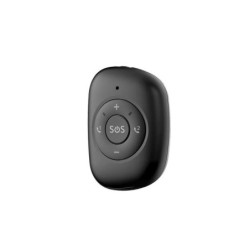 Leotec Tracker GPS 4G WiFi - Boton SOS - Alarma de Caidas - Recordatorio de Pastillas - Color Negro
