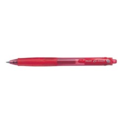 Pilot Boligrafo de Gel G-Knock - Recargable - Fabricado con Plastico Reciclado - Punta de Bola 0.7mm - Trazo 0.32mm - Color Rojo