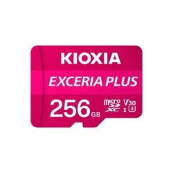 Scheda Micro SDXC Kioxia Exceria Plus 256 GB UHS-I U3 V30 A1 Classe 10 con adattatore