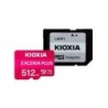 Scheda Micro SDXC Kioxia Exceria Plus 512 GB UHS-I U3 V30 A1 Classe 10 con adattatore