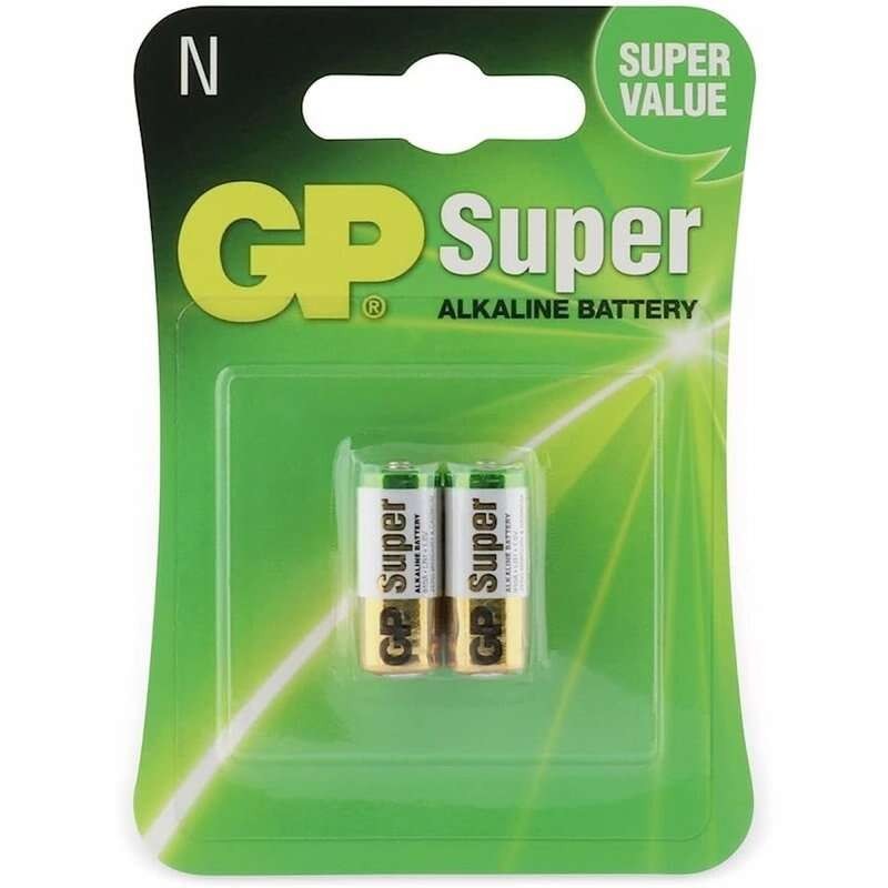 GP Batteries Super Alcalina Pack de 2 Pilas Alcalina N LR-01 1.5V GP Batteries Super Alcalina Pack de 2 Pilas Alcalina N LR-01 1.5V