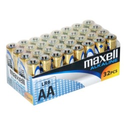 Confezione da 32 batterie alcaline Maxell LR06 AA 1,5 V