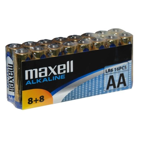 Confezione da 16 batterie alcaline Maxell LR06 AA 1,5 V