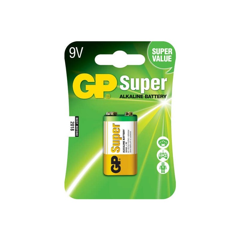 Batteria super alcalina GP LR09 9V Batteria super alcalina GP LR09 9V