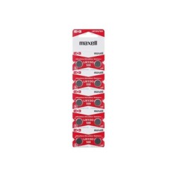 Maxell Pack de 10 Pilas Alcalinas de Boton LR1130 1.5V