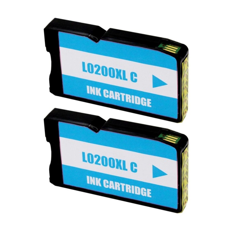 Cartucce d'inchiostro generiche Lexmark 200XL ciano confezione da 2 - sostituisce 14L0198 Cartucce d'inchiostro generiche Lexmark 200XL ciano confezione da 2 - sostituisce 14L0198