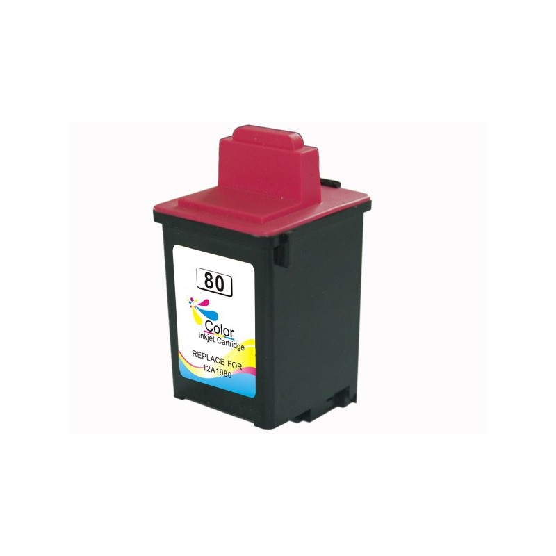 Cartuccia d'inchiostro generica a colori Lexmark 80 - Sostituisce 12A1980E Cartuccia d'inchiostro generica a colori Lexmark 80 - Sostituisce 12A1980E