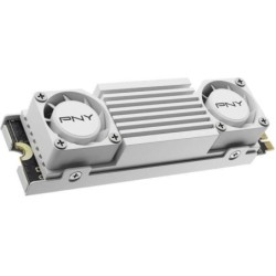 PNY CS3150 SSD M2 Disco rigido solido NVMe PCIe Gen5 x4 da 2 TB con dissipatore di calore, bianco