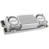 PNY CS3150 SSD M2 Disco rigido solido NVMe PCIe Gen5 x4 da 2 TB con dissipatore di calore, bianco