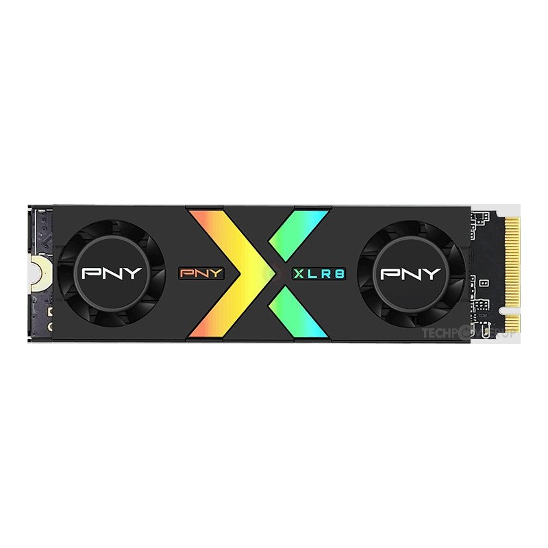 Disco rigido solido PNY CS3150 SSD M2 NVMe PCIe Gen5 x4 da 1 TB con dissipatore di calore - Illuminazione RGB - Colore nero Disco rigido solido PNY CS3150 SSD M2 NVMe PCIe Gen5 x4 da 1 TB con dissipatore di calore - Illuminazione RGB - Colore nero