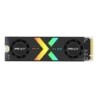 Disco rigido solido PNY CS3150 SSD M2 NVMe PCIe Gen5 x4 da 1 TB con dissipatore di calore - Illuminazione RGB - Colore nero