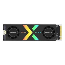 PNY CS3150 SSD M2 Disco rigido solido NVMe PCIe Gen5 x4 da 2 TB con dissipatore di calore - Illuminazione RGB - Colore nero