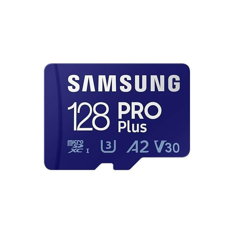 Scheda Micro SDXC Samsung PRO Plus 128 GB UHS-I U3 Classe 10 con adattatore Scheda Micro SDXC Samsung PRO Plus 128 GB UHS-I U3 Classe 10 con adattatore