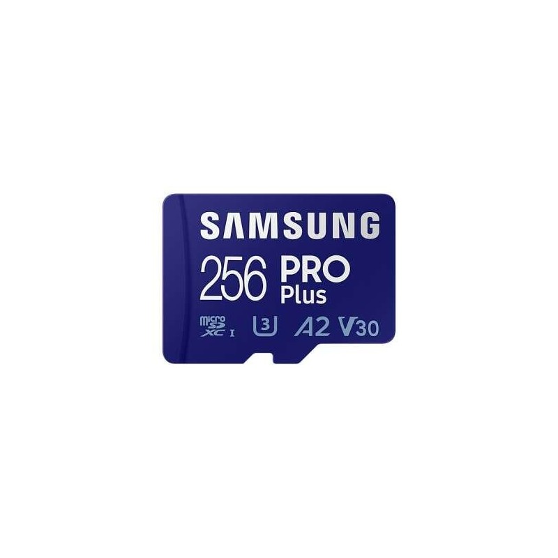 Scheda Micro SDXC Samsung PRO Plus 256 GB UHS-I U3 Classe 10 con adattatore Scheda Micro SDXC Samsung PRO Plus 256 GB UHS-I U3 Classe 10 con adattatore