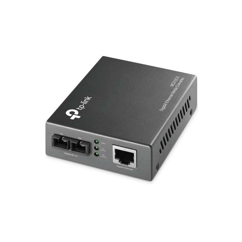 Convertitore multimediale TP-Link in modalità mono Gigabit Convertitore multimediale TP-Link in modalità mono Gigabit
