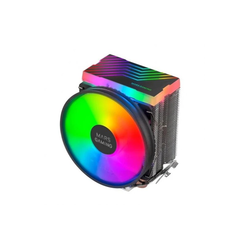 Mars Gaming MCPU33 Doppia ventola CPU da 110 mm con dissipatore di calore a 3 tubi di calore - Illuminazione FRGB - Velocità max Mars Gaming MCPU33 Doppia ventola CPU da 110 mm con dissipatore di calore a 3 tubi di calore - Illuminazione FRGB - Velocità max
