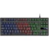 Mars Gaming MK02 H-MECH Tastiera da gioco compatta - Illuminazione Rainbow FRGB - Anti-ghosting - Spagnolo - Colore nero