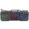 Tastiera da Gaming Mars Gaming MK120 - Alluminio - Illuminazione FRGB - Supporto Smartphone - Francese - Colore Nero