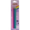 MKtape Pack de 4 Lapices Triangulares de Colores - Mina de 3,0mm - Resistencia a la Rotura - Colores Pastel