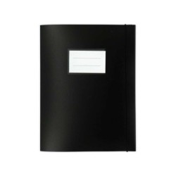 Cartella per progetti Mktape con elastici - Formato A4 - Realizzata in propilene - Colore nero