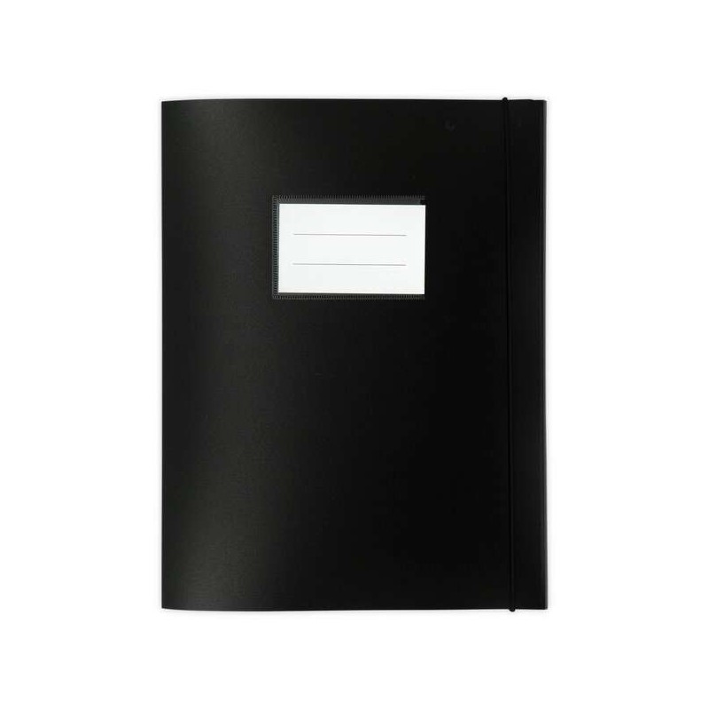 Cartella per progetti Mktape con elastici - Formato A4 - Realizzata in propilene - Colore nero Cartella per progetti Mktape con elastici - Formato A4 - Realizzata in propilene - Colore nero