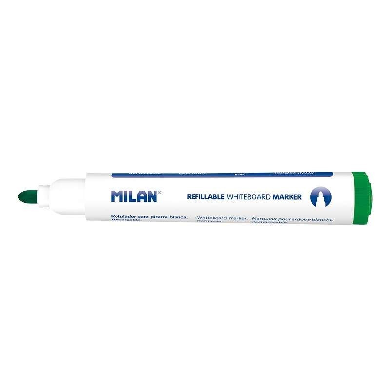 Pennarelli per lavagna ricaricabili Milan - Punta rotonda da 5 mm - Inchiostro a base di alcol - Cancellabili a secco - Colore v Pennarelli per lavagna ricaricabili Milan - Punta rotonda da 5 mm - Inchiostro a base di alcol - Cancellabili a secco - Colore v