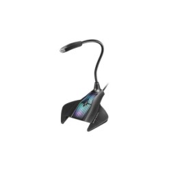 Mars Gaming MMiC Microfono de Mesa con Cuello Flexible USB - Iluminacion RGB - Boton Silencio - Cable de 1.50m