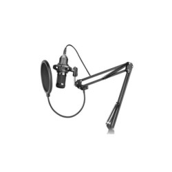 Mars Gaming MMICPRO Microfono USB cardioide con braccio estensibile per lo streaming - Supporto antivibrazione - Cavo da 2,50 m