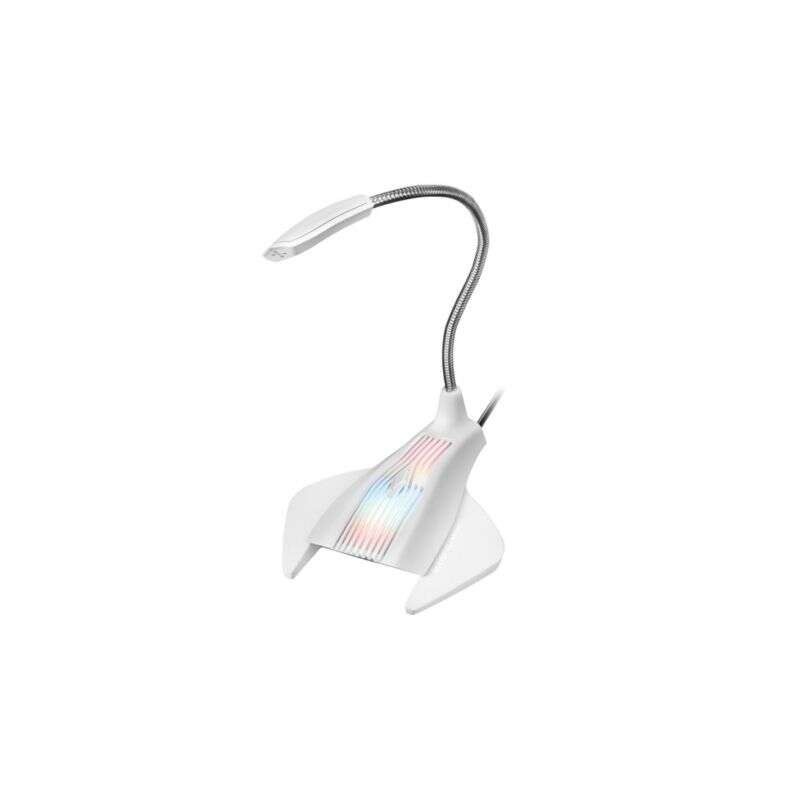 Microfono da tavolo Mars Gaming MMiC con collo flessibile USB - Illuminazione RGB - Pulsante Mute - Cavo da 1,50 m Microfono da tavolo Mars Gaming MMiC con collo flessibile USB - Illuminazione RGB - Pulsante Mute - Cavo da 1,50 m