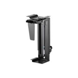 Aisens Soporte Giratorio y Altura Personalizable para CPU por Debajo de Escritorio con Mango de Bloqueo Facil - Color Negro