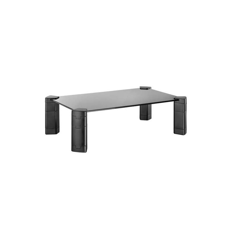 Supporto rialzato in vetro Aisens per monitor/laptop - nero Supporto rialzato in vetro Aisens per monitor/laptop - nero
