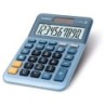 Piccola calcolatrice da tavolo Casio MS-100EM - Schermo LCD a 10 cifre - Alimentazione solare e a batteria - Colore blu