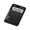 Piccola calcolatrice da tavolo Casio MS-20UC - Schermo LCD a 12 cifre - Alimentazione solare e a batteria - Colore nero