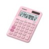 Casio MS-20UC Calculadora de Sobremesa Pequeña - Pantalla LCD de 12 Digitos - Alimentacion Solar y Pilas - Color Rosa