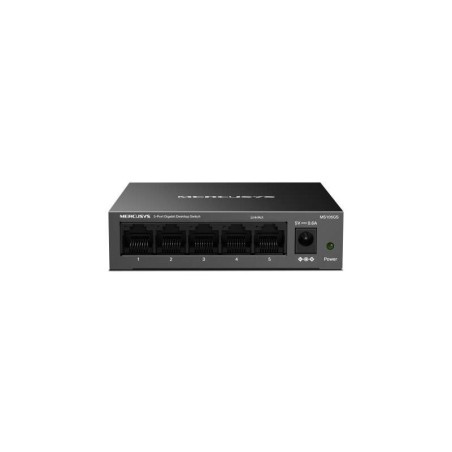 Mercusys Switch 5 Porte Gigabit RJ45 10/100/1000Mbps con Negoziazione Automatica - Design Compatto - Plug &amp; Play - Tecnologi