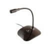 Microfono da tavolo omnidirezionale NGS MS115 - Regolabile - Pulsante Mute - Cavo da 1,50 m - Jack da 3,5 mm - Colore nero