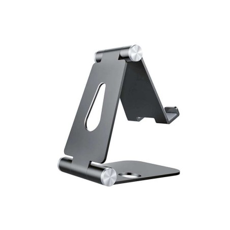 Aisens Soporte de Sobremesa Tamaño M Ajustable (2 Pivotes) para Movil / Tablet - Color Gris