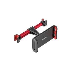 Supporto da auto regolabile Aisens (1 perno) per poggiatesta per telefono/tablet - colore rosso