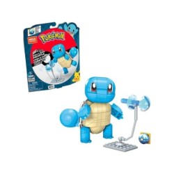 Mattel Mega Construx Wonder Builders Pokemon Squirtle - Figura da costruzione - Dimensioni 33 cm circa. - 199 pezzi
