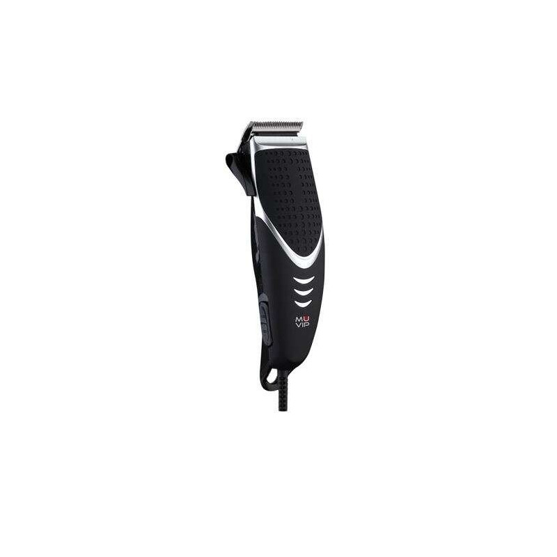 Tagliacapelli Elettrico Muvip 10W - Lame ad Alta Resistenza - Pettini di Diverse Lunghezze - Cavo da 1,80 m Tagliacapelli Elettrico Muvip 10W - Lame ad Alta Resistenza - Pettini di Diverse Lunghezze - Cavo da 1,80 m