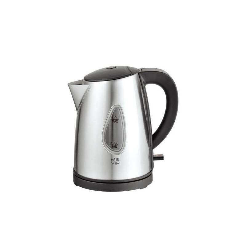Muvip Hervidor de Agua Electrico 2200W - Capacidad 1L - Cuerpo de Acero Inoxidable - Indicador de Nivel - Base Giratoria Muvip Hervidor de Agua Electrico 2200W - Capacidad 1L - Cuerpo de Acero Inoxidable - Indicador de Nivel - Base Giratoria