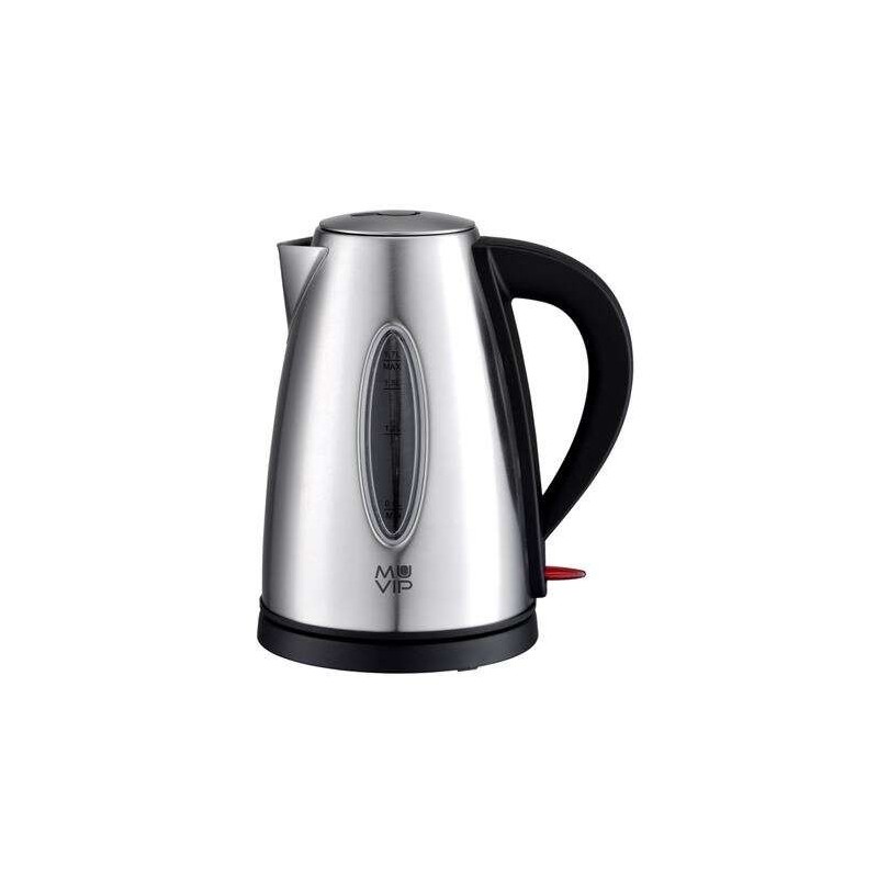 Bollitore Elettrico Muvip 2200W - Capacità 1,7 L - Corpo in Acciaio Inox - Indicatore di Livello - Base Girevole Bollitore Elettrico Muvip 2200W - Capacità 1,7 L - Corpo in Acciaio Inox - Indicatore di Livello - Base Girevole