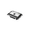 Muvip Piastra liscia per sandwich in acciaio inossidabile 1500 W - Temperatura regolabile - Piastra superiore inclinabile - Pres