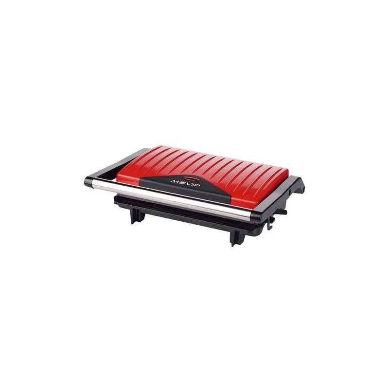 Muvip Sandwich Maker Piastra Grill in Acciaio Inossidabile 750W - Piastra Superiore Inclinabile - Pressione Uniforme - Maniglia Muvip Sandwich Maker Piastra Grill in Acciaio Inossidabile 750W - Piastra Superiore Inclinabile - Pressione Uniforme - Maniglia