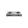 Fornello a gas in acciaio inox a 2 fuochi Muvip Serie Strong - Accensione piezoelettrica - Bruciatore in ghisa rimovibile