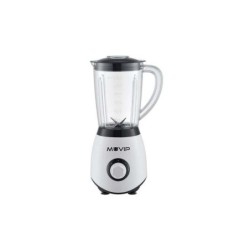 Muvip Batidora de Vaso 1300W 1.5L - 2 Velocidades - Chuchillas de Acero Inoxidable - Funcion Pica Hielo - Bloqueo de Seguridad