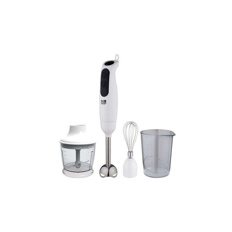 Frullatore ad immersione Muvip 500W + Accessori - 2 Velocità - Lama in Acciaio Inox - Termostato di Sicurezza Frullatore ad immersione Muvip 500W + Accessori - 2 Velocità - Lama in Acciaio Inox - Termostato di Sicurezza
