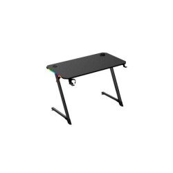 Tavolo da Gaming Muvip PRO1700 con Laminato in Fibra di Carbonio - Luce RGB - Portabicchieri e Gancio per Cuffie