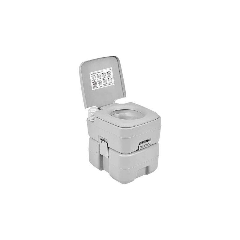 WC chimico portatile Muvip - Serbatoio 20 L - Serbatoio acqua 12 L - Pompa manuale a soffietto WC chimico portatile Muvip - Serbatoio 20 L - Serbatoio acqua 12 L - Pompa manuale a soffietto